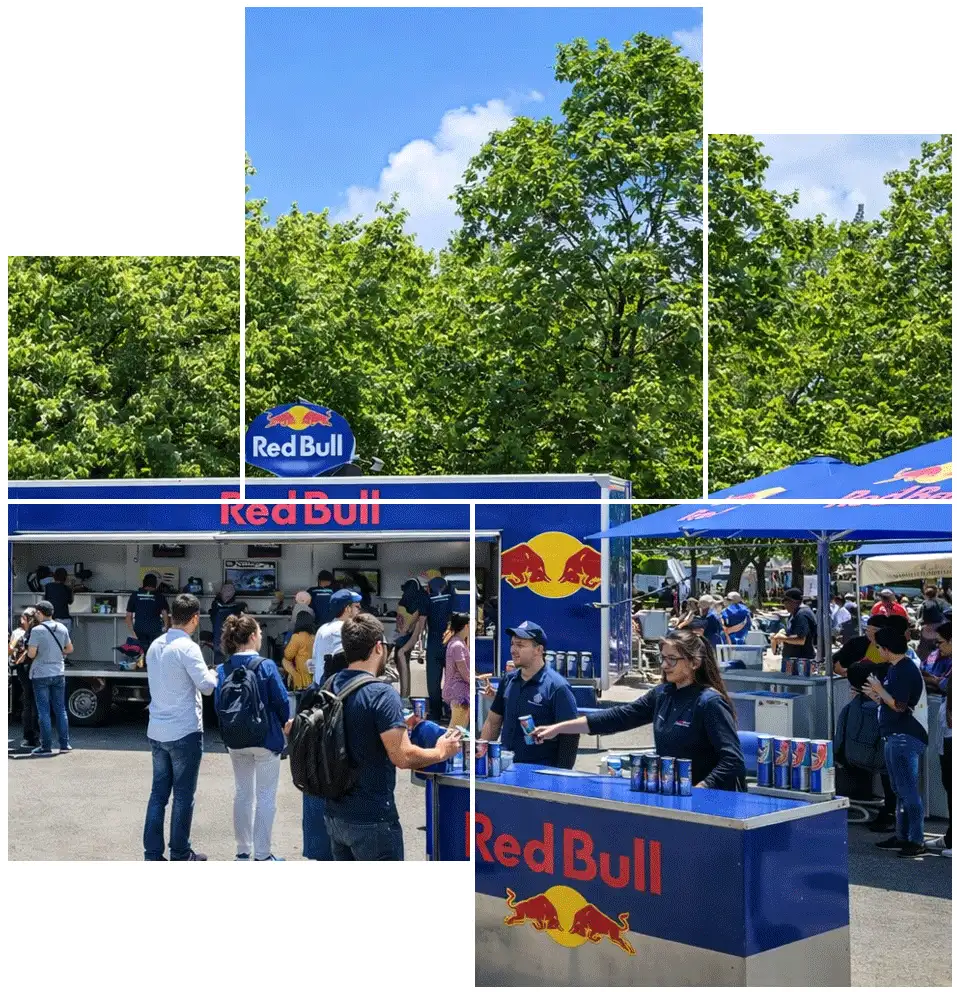 Crowd at Red Bull promotional event